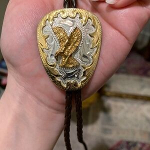 Vintage two-tone Eagle Bolo - Unisex